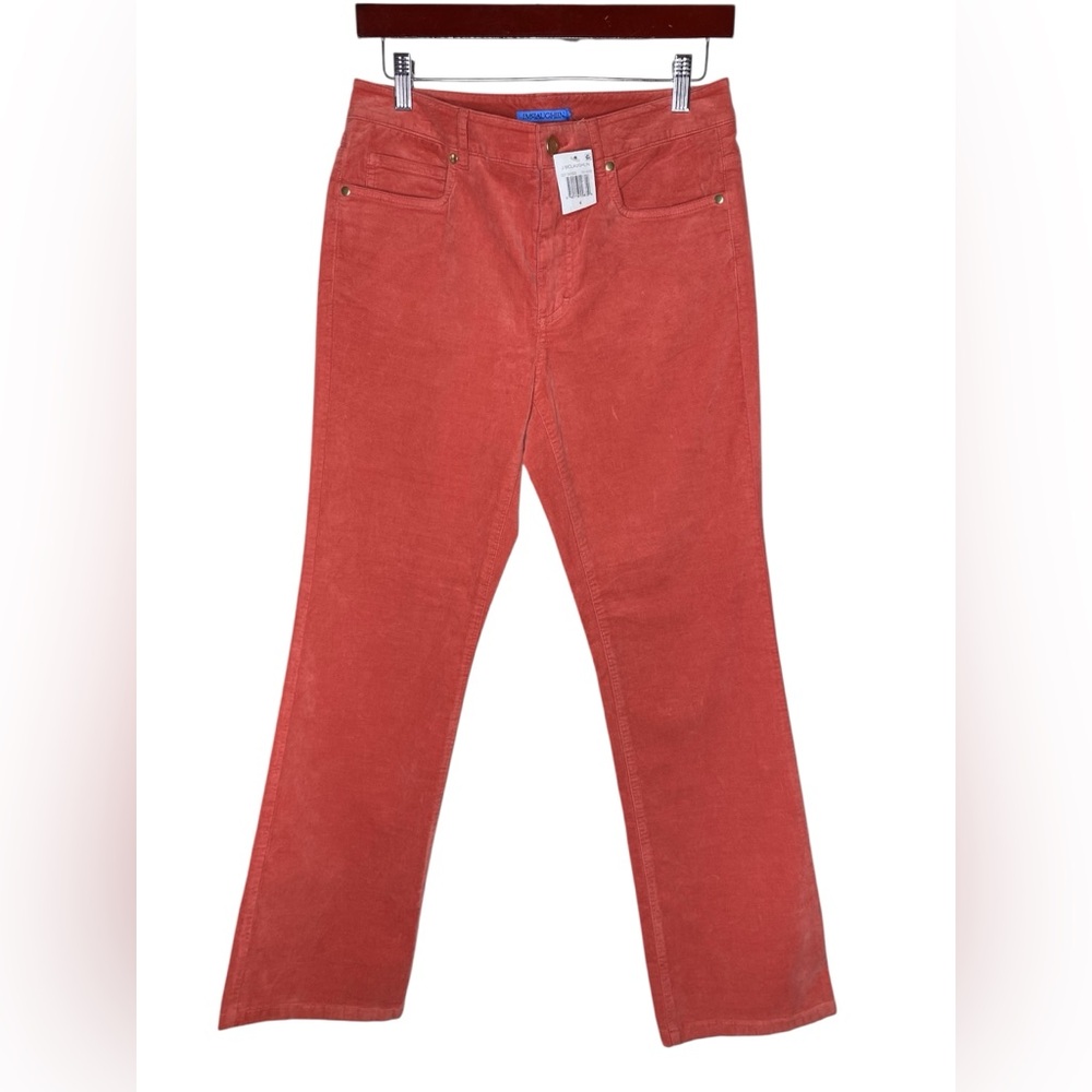 NWT! J. McLaughlin Lenni Tea Rose Velvet Cotton Stretch Jeans - Size 4